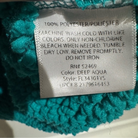 Faded Glory Women’s Teal Green Fleece Zip Up Sweatshirt. Size Large - Picture 8 of 8